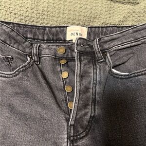 Sezane High Rise Gray Jeans